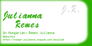 julianna remes business card